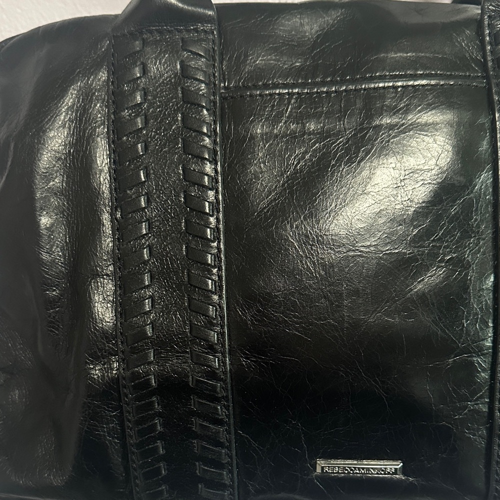 Rebecca Minkoff Vanity Zip Black Leather Satchel - Picture 3 of 16